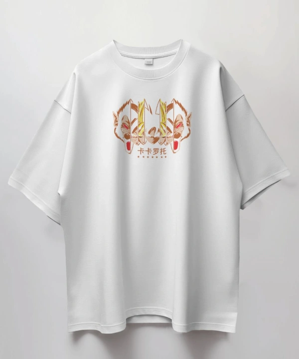 GOKU Oversized Drop shoulder Tshirt  - White, M