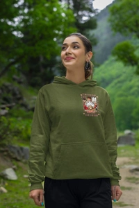 Monkey D Luffy One Piece Hoodie  - army green, Xl