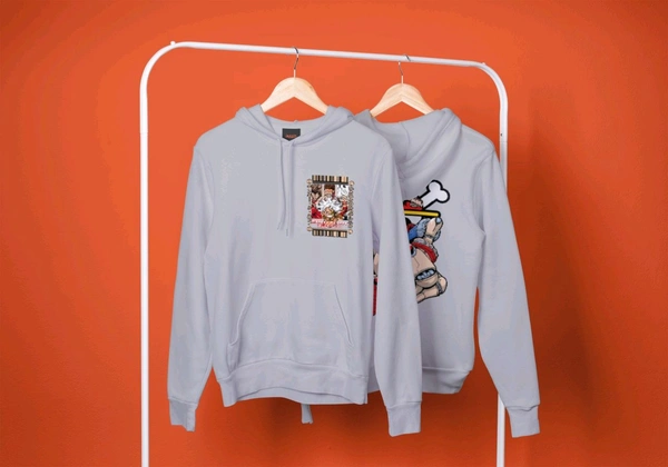 Monkey D Luffy One Piece Hoodie  - grey, Xl