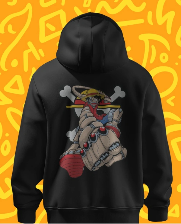Monkey D Luffy One Piece Hoodie  - Black, Xl