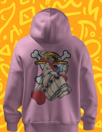Monkey D Luffy One Piece Hoodie  - pink, Xxl