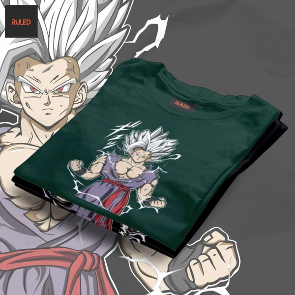 GOKU half Sleeve Round Neck Tshirt - Bottle Green, S
