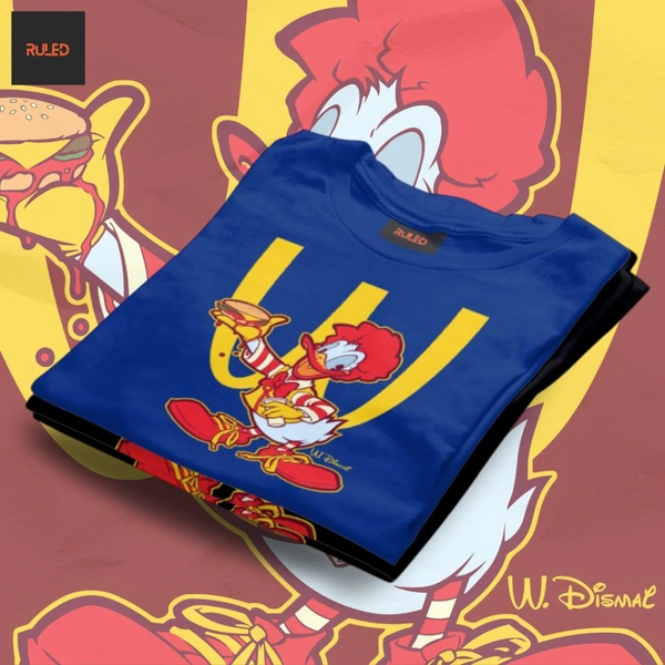  Donald's half Sleeve Round Neck Tshirt - royal blue, Xxl