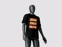 Urban Street Culture Tee - Black, L