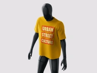 Urban Street Culture Tee - Yellow Sea, L