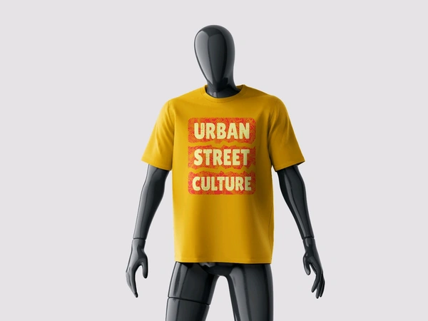 Urban Street Culture Tee - Yellow Sea, M