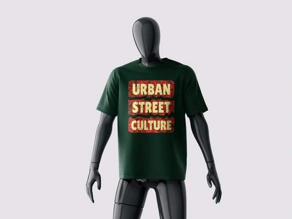 Urban Street Culture Tee - Bottle Green, S