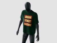 Urban Street Culture Tee - Bottle Green, S