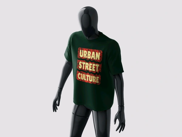 Urban Street Culture Tee - Bottle Green, S