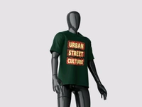 Urban Street Culture Tee - Bottle Green, L