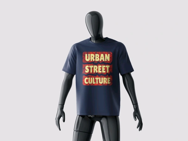 Urban Street Culture Tee - Navy blue, S