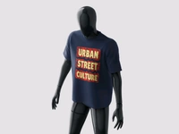 Urban Street Culture Tee - Navy blue, Xxl