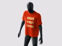 Urban Street Culture Tee - red, M