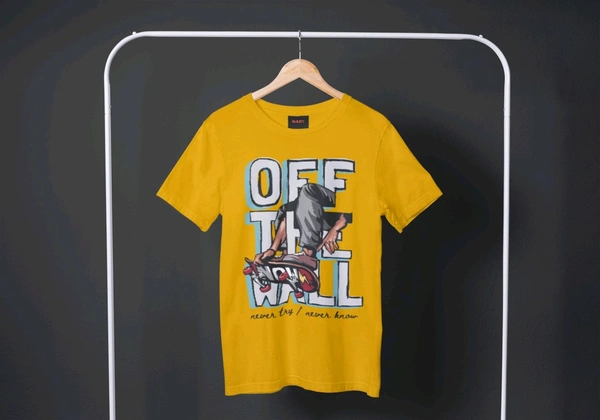 Off The Wheels 🛹 Tee - Yellow Sea, S