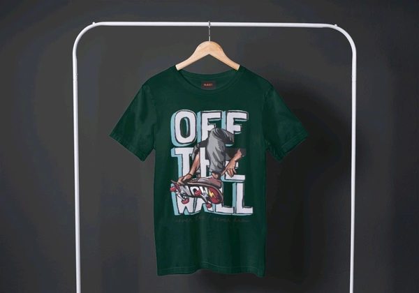 Off The Wheels 🛹 Tee - Bottle Green, Xl
