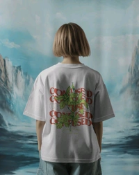 Embrace 🌿 Nature's Fashion Confused Tee - White, S