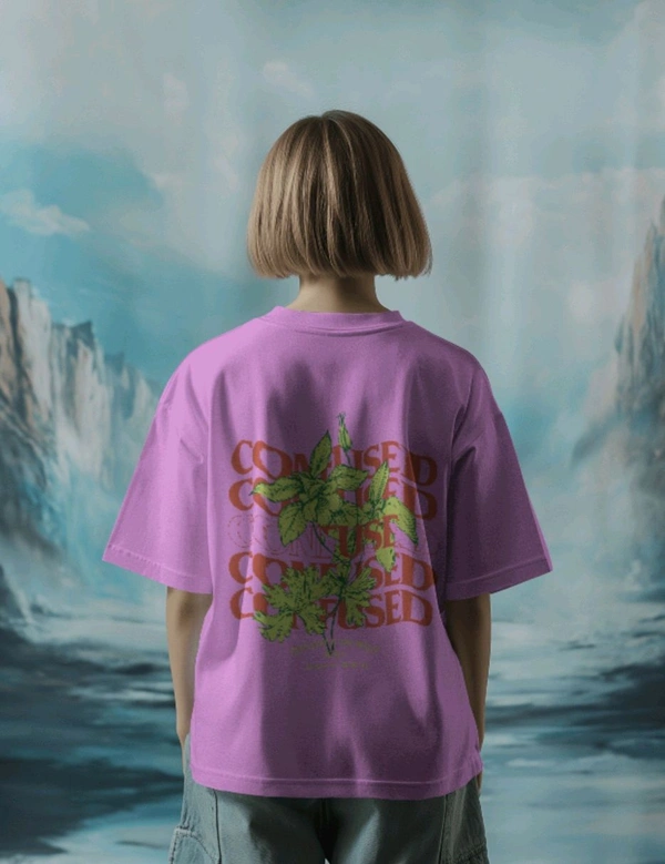 Embrace 🌿 Nature's Fashion Confused Tee - Lavender, Xxl