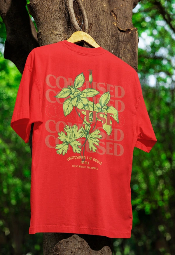 Embrace 🌿 Nature's Fashion Confused Tee - red, M