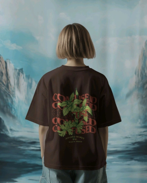 Embrace 🌿 Nature's Fashion Confused Tee - brown, L