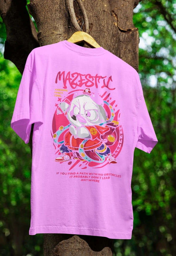Majestic Warrior Oversized Tee - Lavender, Xl