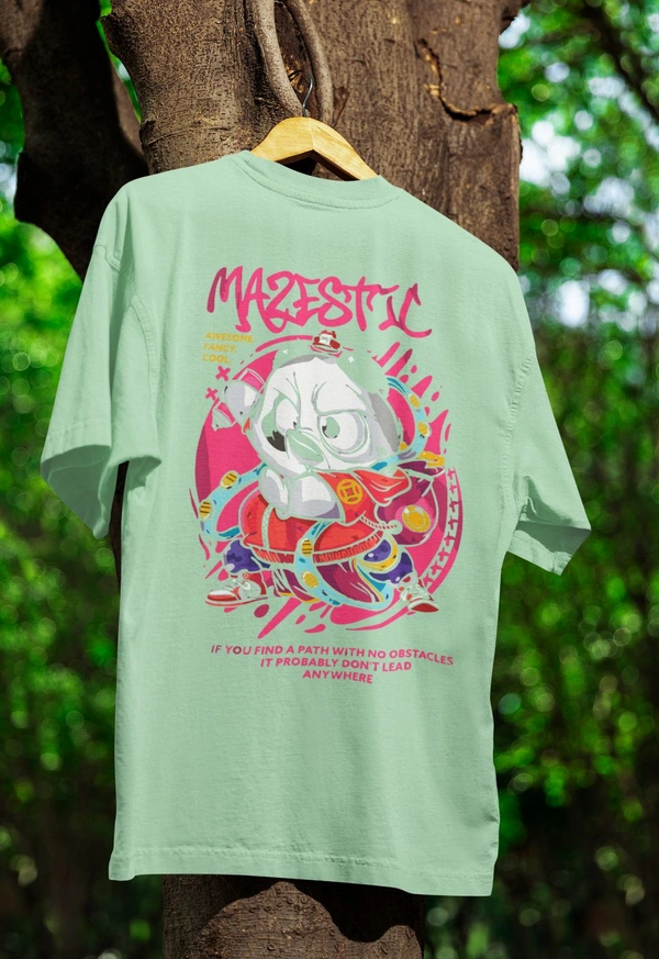Majestic Warrior Oversized Tee - green, L