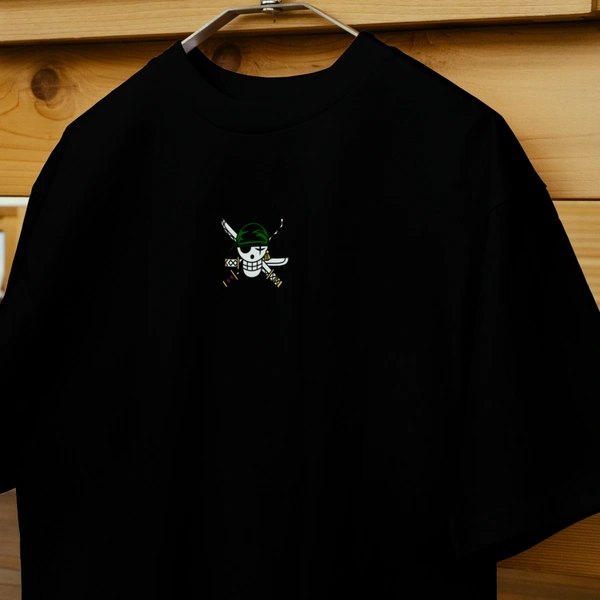 RULED Zoro's Three-Sword Dragon Strike Tee ⚔🐉🔥 - black, m