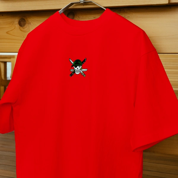 RULED Zoro's Three-Sword Dragon Strike Tee ⚔🐉🔥 - red, m
