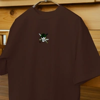 RULED Zoro's Three-Sword Dragon Strike Tee ⚔🐉🔥 - brown, m