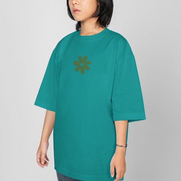 RULED Mindset of Abundance Oversized T-Shirt by RULED - teal, xl