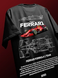 RULED exclusive Scuderia Ferrari tee - black, l