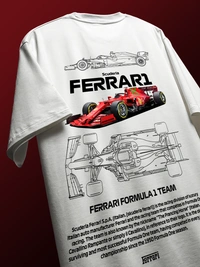 RULED exclusive Scuderia Ferrari tee - white, l