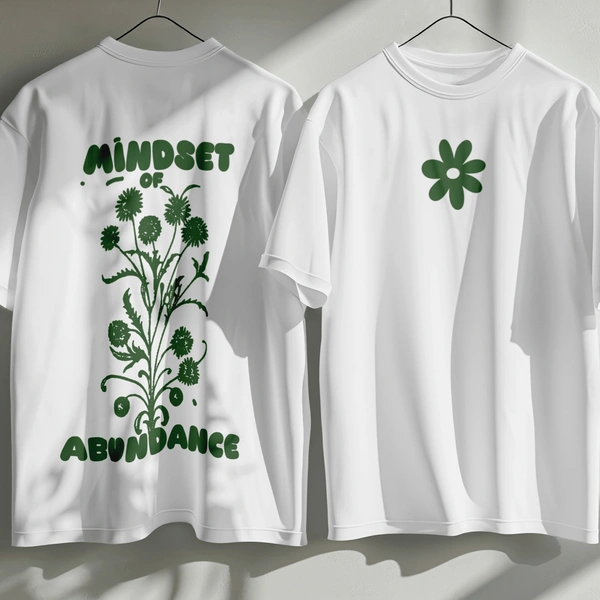 RULED Mindset of Abundance Oversized T-Shirt by RULED - white, xl