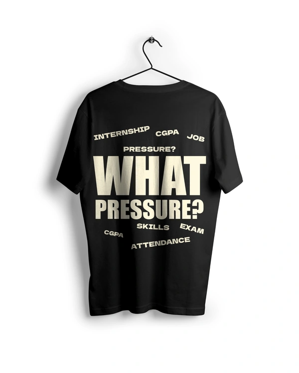 RULED WHAT PRESSURE? Oversized T-Shirt - black, l