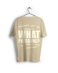 RULED WHAT PRESSURE? Oversized T-Shirt - beige, m