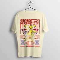 RULED GENERATION Oversized T-Shirt – Urban Streetwear India | Graphic Anime-Inspired Tee - off white, m