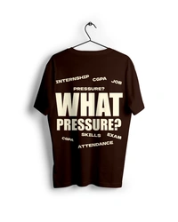 RULED WHAT PRESSURE? Oversized T-Shirt - brown, m