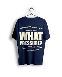RULED WHAT PRESSURE? Oversized T-Shirt - navy blue, m