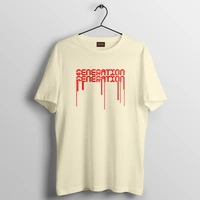 RULED GENERATION Oversized T-Shirt – Urban Streetwear India | Graphic Anime-Inspired Tee - off white, m