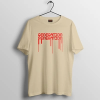 RULED GENERATION Oversized T-Shirt – Urban Streetwear India | Graphic Anime-Inspired Tee - beige, xl