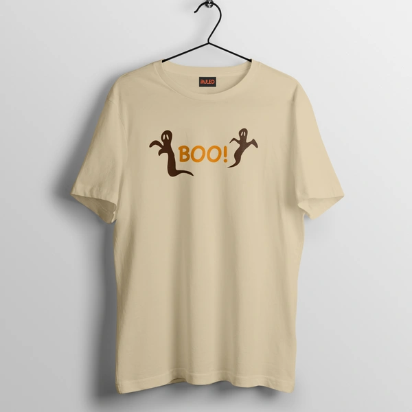 RULED BOO! Oversized T-Shirt – Halloween Streetwear India - beige, xxl