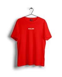 RULED WHAT PRESSURE? Oversized T-Shirt - red, s