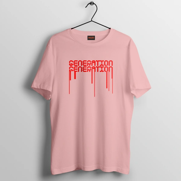 RULED GENERATION Oversized T-Shirt – Urban Streetwear India | Graphic Anime-Inspired Tee - baby pink, l