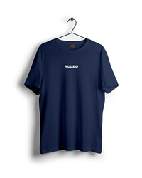 RULED WHAT PRESSURE? Oversized T-Shirt - navy blue, m