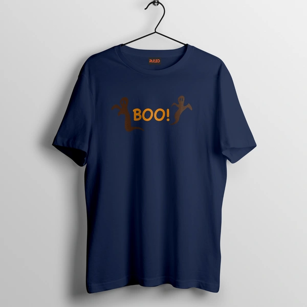 RULED BOO! Oversized T-Shirt – Halloween Streetwear India - navy blue, xxl