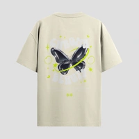 RULED Chroma Beauty Oversized T-Shirt –  Butterfly Edition - off white, m