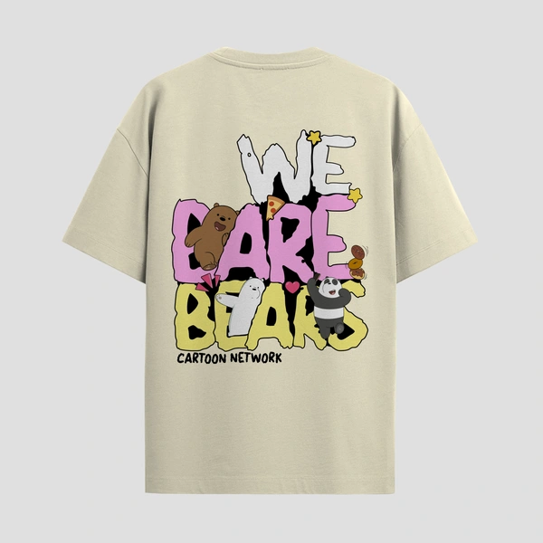 RULED We Bare Bears Cartoon Network Oversized T-Shirt - off white, m