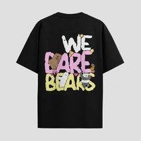 RULED We Bare Bears Cartoon Network Oversized T-Shirt - black, m