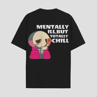 RULED Oversized Tee – Chill Graphic Streetwear  - black, xl