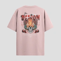 RULED Demon Lord – Flames of the Underworld Tee🔥💀😈 - baby pink, l