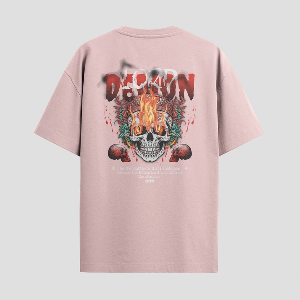 RULED Demon Lord – Flames of the Underworld Tee🔥💀😈 - baby pink, l